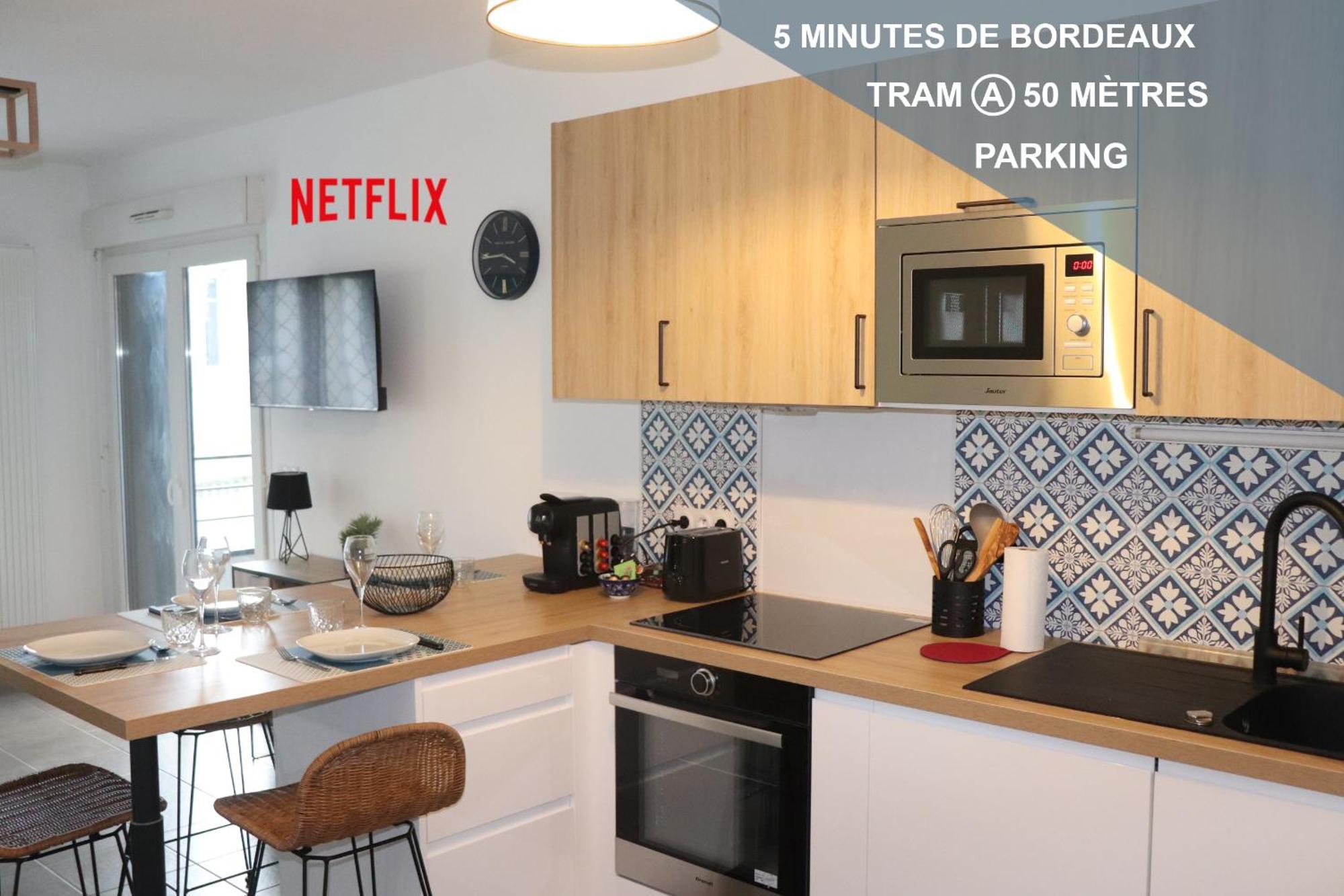 Les Cedres -Tram A 50 Metres, Bordeaux A 5 Minutes, Parking Apartment Сенон Екстериор снимка